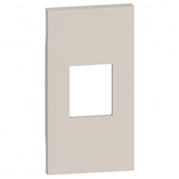 Лицевая панель для оптоволоконной розетки 2 модуля BTicino Living Now песочный