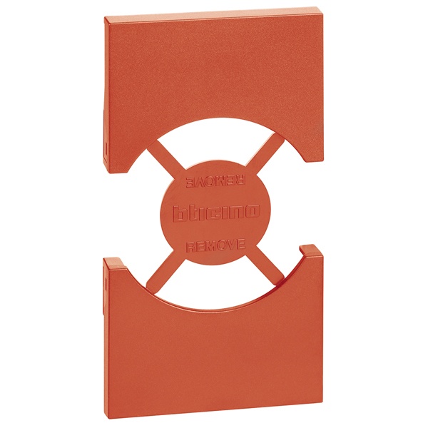 Лицевая панель для розеток 2К+З немецкого/итальянского стандарта 2 модуля BTicino Living Now красный