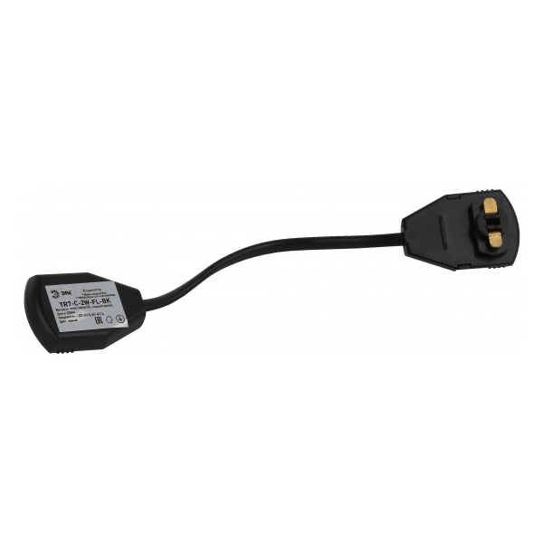 Коннектор ЭРА TR7-C 2W FL BK гибкий для однофазного шинопровода черный