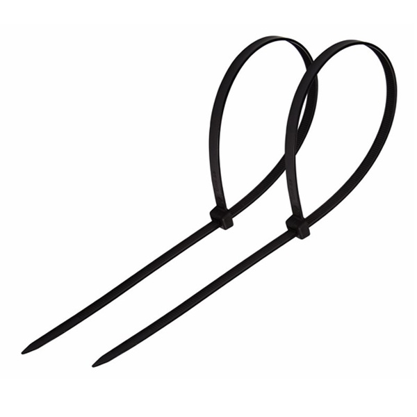 Хомут-стяжка кабельная Rexant нейлоновая 500x4,8 мм черная [упаковка 100шт]