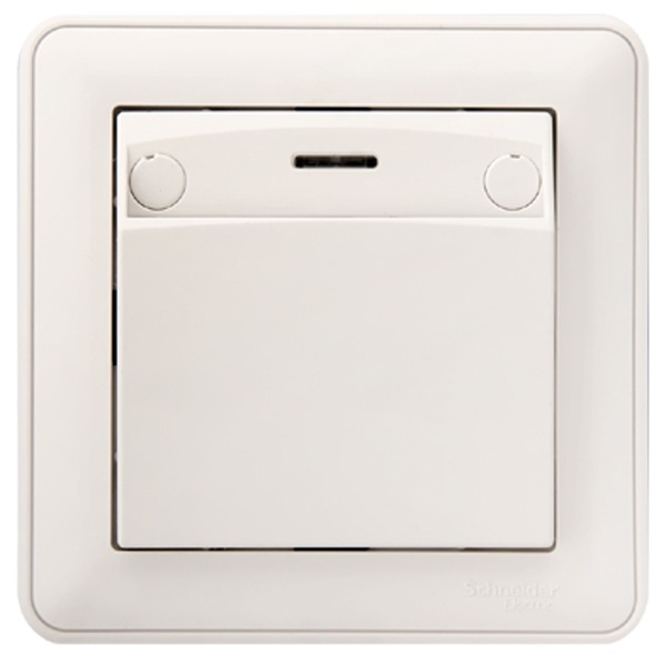 Карточный выключатель без задержки отключения SE W59 16А, в сборе, белый