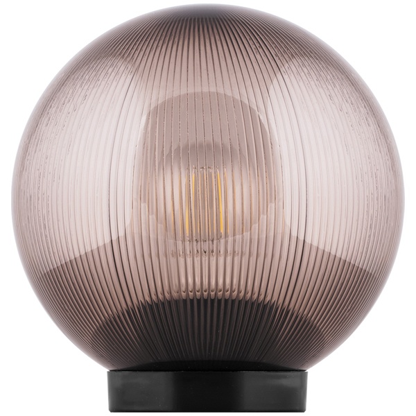 Светильник садово-парковый Feron НТУ 02-60-205 шар ПМАА E27 230V, призма дымчатый