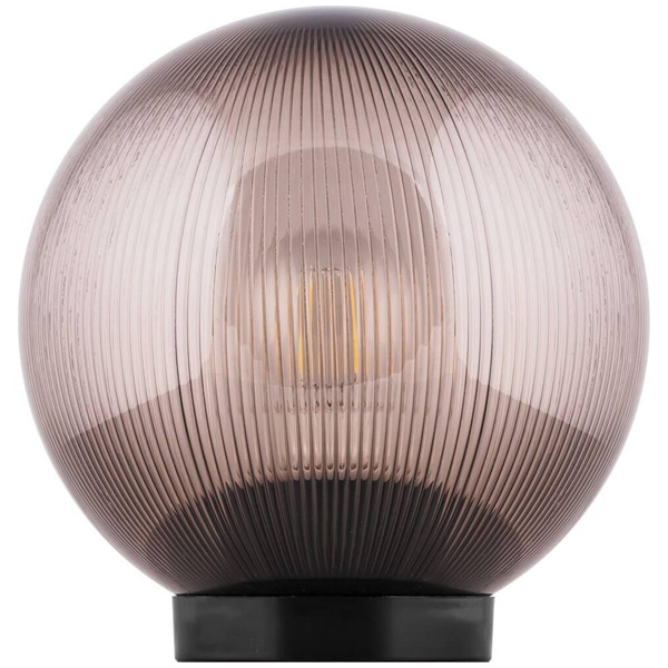 Светильник садово-парковый Оптима Feron НТУ 02-60-255 60W 230V E27 IP44 призма дымчатый шар ПМАА