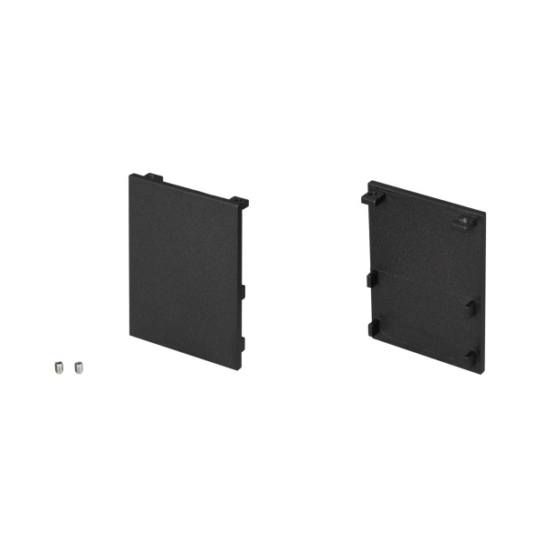 Боковая заглушка для магнитного трека Arlight MAG-TRACK-4563. алюминий, черный. В комплекте 2 шт.