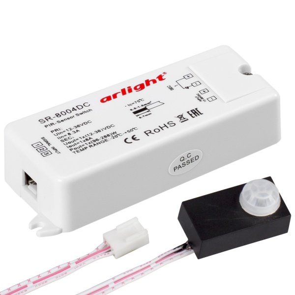 Датчик Arlight SR-8004-DC black (12-36V, 96-288W, PIR-Sensor)