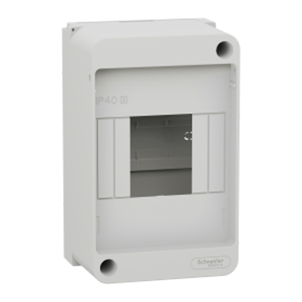 Щиток навесной SE City9 Box 4 модуля без дверцы белый (Easy9 XS)