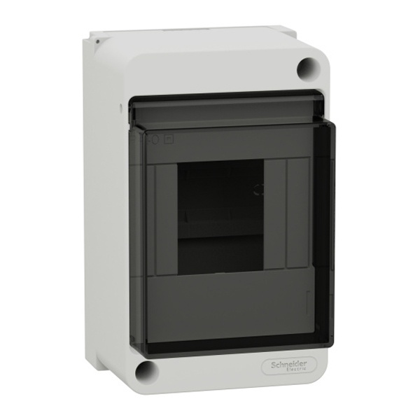 Щиток навесной SE City9 Box 4 модуля с прозрачной дверцей белый (Easy9 XS)