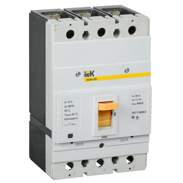 Автоматический выключатель ИЭК ВА44-39 3Р 400А 35кА (автомат электрический)