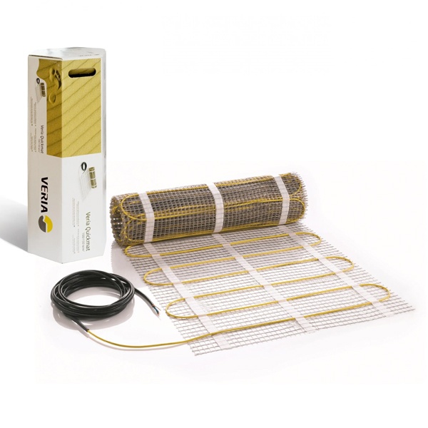 Теплый пол Veria Quickmat-150 нагревательный двужильный мат 1350вт 9,0м2