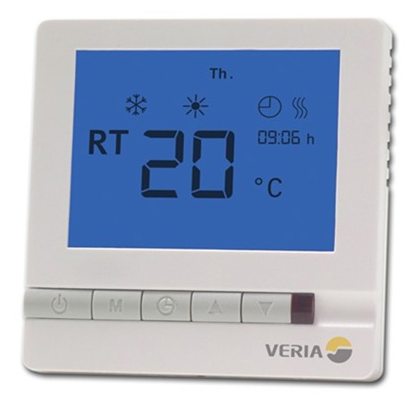 Терморегулятор Veria Control T45 программируемый с датчиком пола