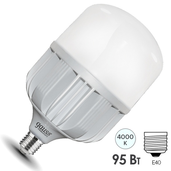 Лампа светодиодная Gauss LED Elementary T160 95W 4100K 180-240V E40 8800lm Promo