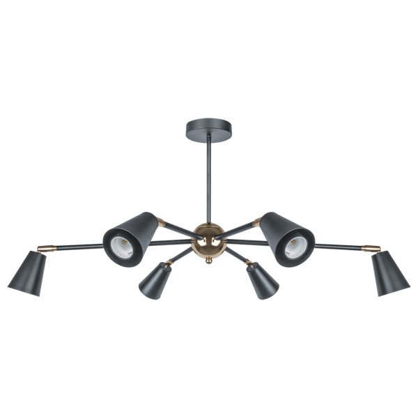 Светильник Navigator 80 439 NLF-C-051-01 потолочный черный золото