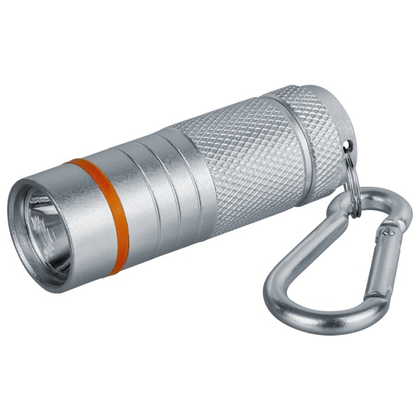 Фонарь Navigator 82 315 NPT-KC08-S-4LR44 брелок алюминий 1LED 1W серебро