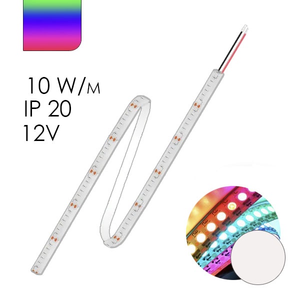 Светодиодная лента Navigator 14 467 NLS-5050RGBW60-10-IP20-12V 10W RGB + белый свет