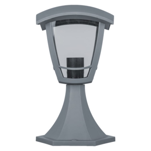 Светильник Navigator 80 460 NOF-P03-GR-IP44-E27 max60W пластик четырехгранник на постамент серый