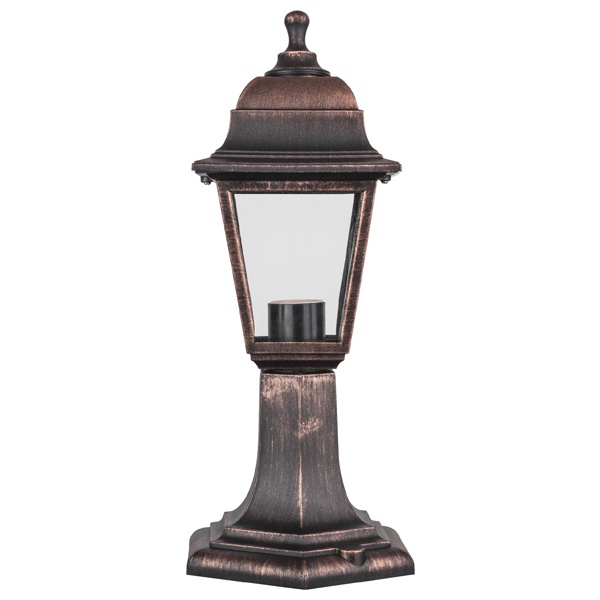 Светильник Navigator 80 470 NOF-PG31-003-IP44-E27 max60W пластик четырехгранник на постамент медь