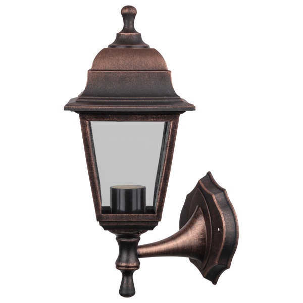 Светильник Navigator 80 490 NOF-PG30-003-IP44-E27 max60W пластик четырехгранник настенный медь