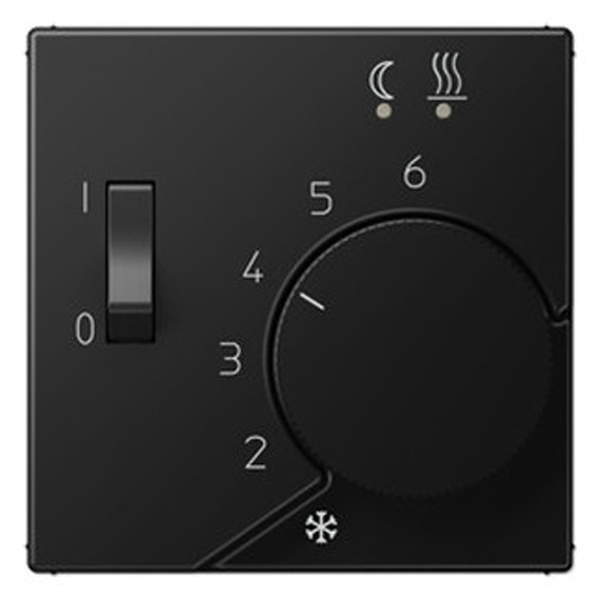 Накладка для регулятора подогрева пола Jung A FTR231U Антрацит черный матовый