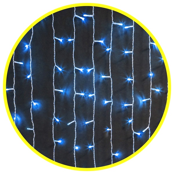 Гирлянда занавес 61 870 NGF-C01-357B-8-2x1.5m-230-TR-IP44 постоянное свечение, синий