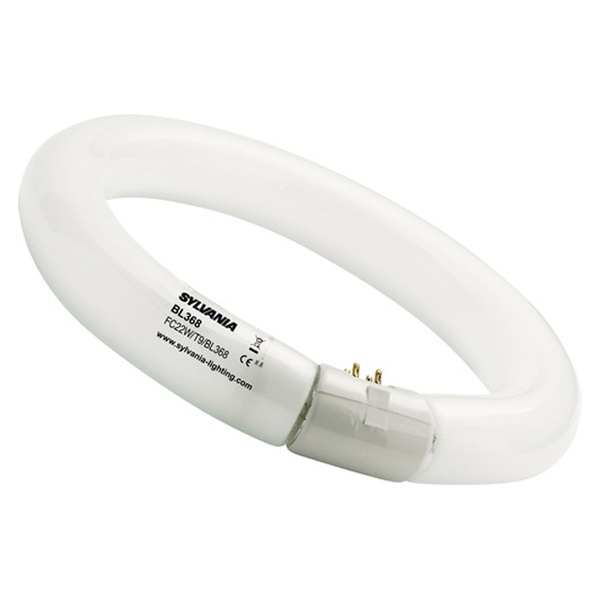 Лампа УФ в ловушки для насекомых Sylvania FC 22W UVA BL 368 nm G10q D216mm сушка гель лака