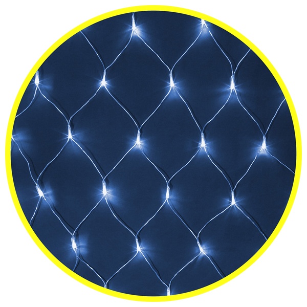 Гирлянда сеть 61 852 NGF-N01-240B-12-2x2m-230-TR-IP20 8 режимов, синий