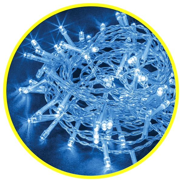 Гирлянда нить 14 026 NGF-S01-100B-10-11.5m-230-C8-TR-IP20 8 режимов, синий, прозрачный провод