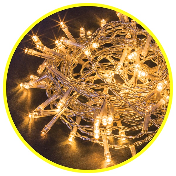 Гирлянда нить 61 800 NGF-S01-50WW-5-3m-3AA-TR-IP20 постоянное свечение, теплый белый