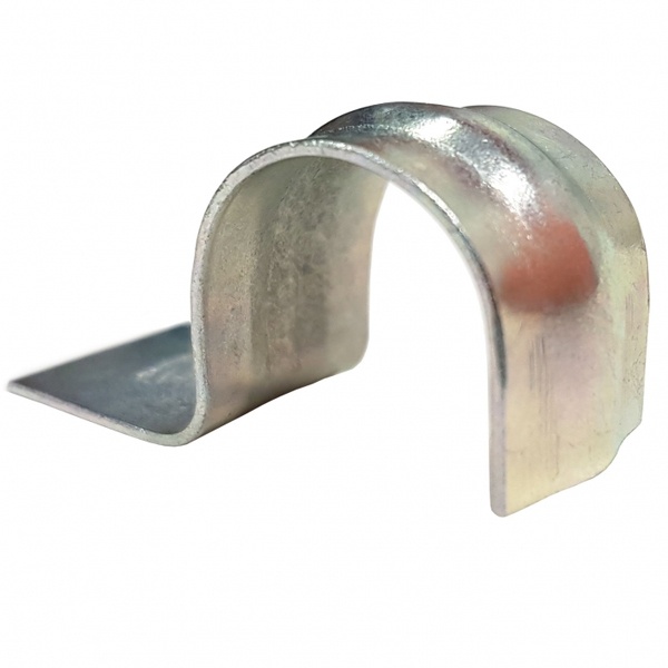 Скоба металлическая однолапковая СМО 21-22 для монтажного пистолета (без отверстий) [упаковка 100шт]