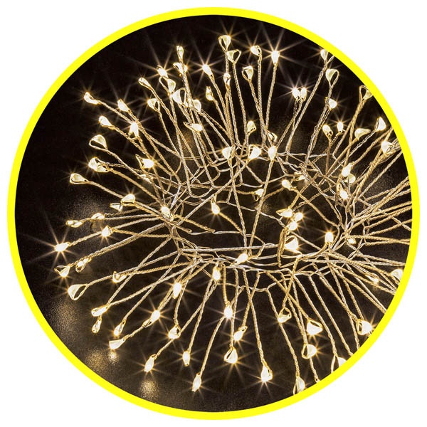 Гирлянда фейерверк 14 207 NGF-F01-120WW-3AA постоянное свечение, теплый белый