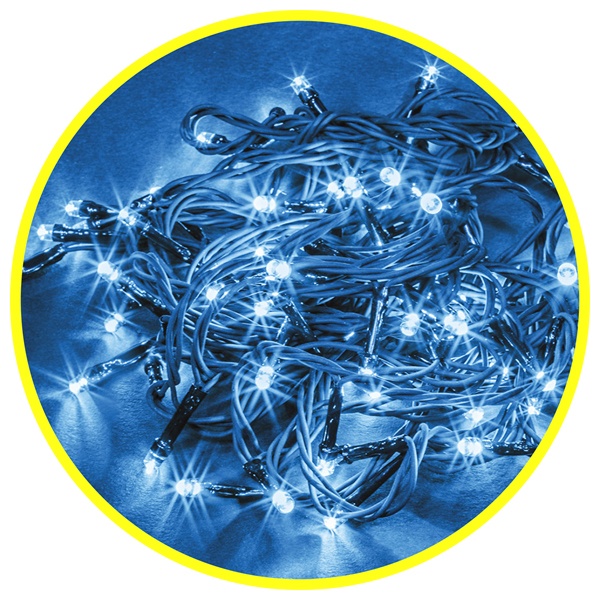 Гирлянда нить 61 829 NGF-S01-140B-10-15.5m-230-C8-BL-IP44 8 режимов, синий