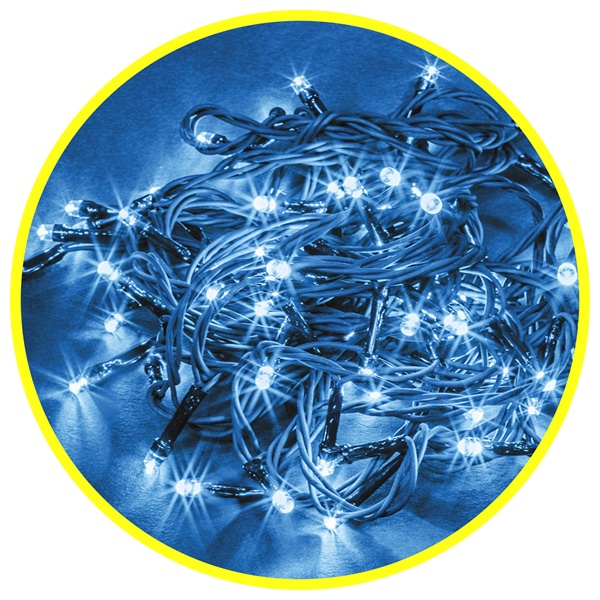 Гирлянда нить 61 833 NGF-S01-200B-10-21.5m-230-C8-BL-IP44 8 режимов, синий