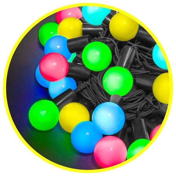 Гирлянда нить 61 837 NGF-B02-70RGB-10-8m-230-BL-IP44 мерцание, мультиколор