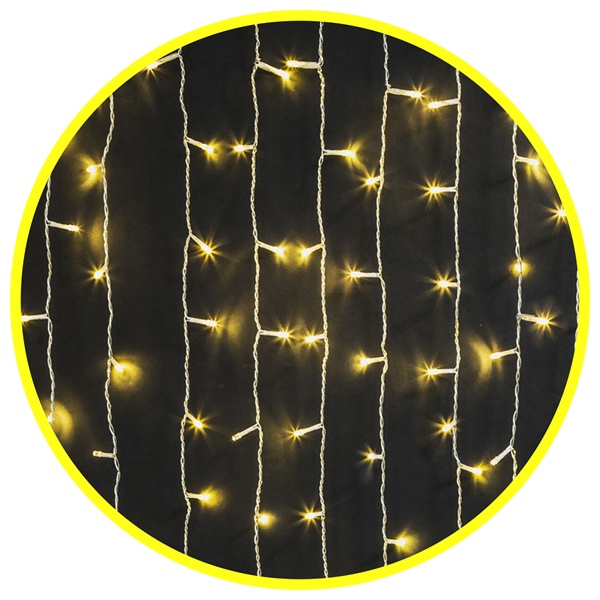 Гирлянда нить 61 843 NGF-I02-100WW-8-3.5m-230-TR-IP44 искрящийся снег, теплый