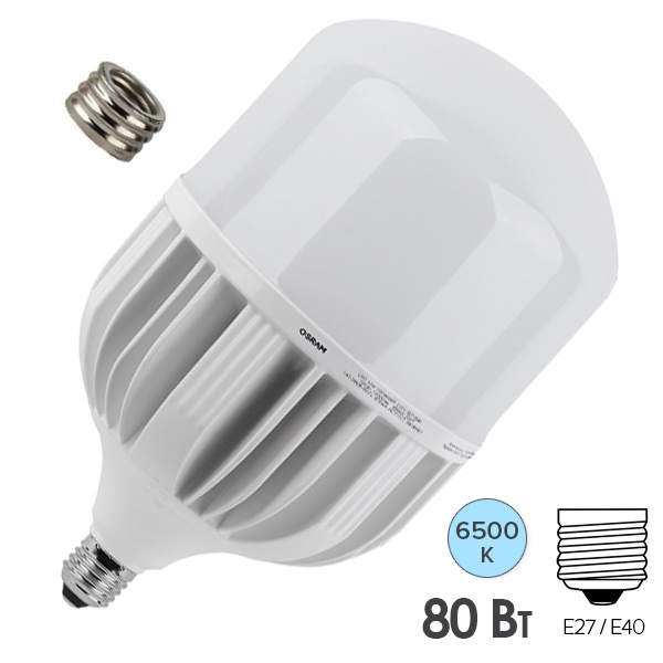 Лампа светодиодная Osram LED HW T 80W/865 6500K 140-265V E27-E40 8000Lm 235x138mm