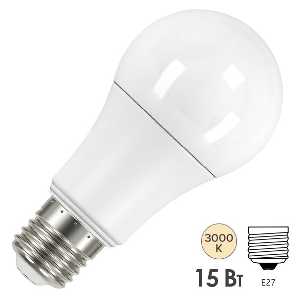 Лампа светодиодная Osram LED Value LVCLA125 15SW/830 (125W) 3000K 230V E27 тепло-белый свет