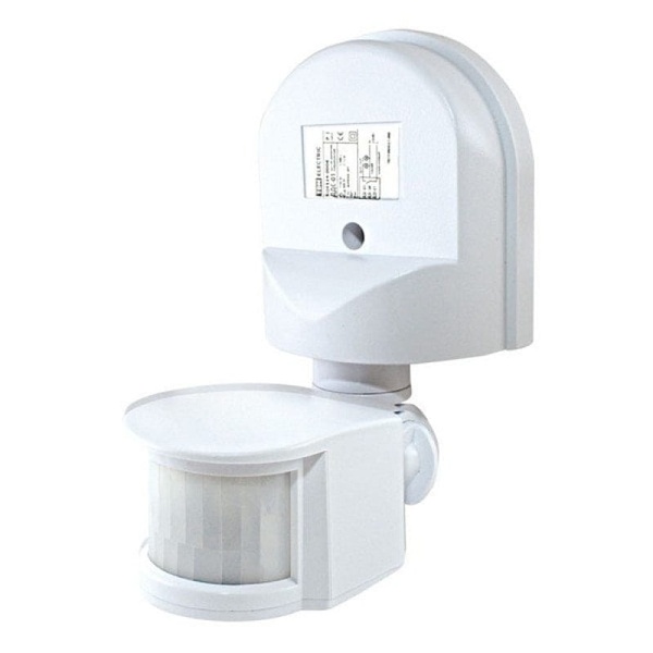 Датчик движения настенный TDM ДДС-01 1100Вт, 5-480с, 2-12м, 5+Лк, 180гр IP44