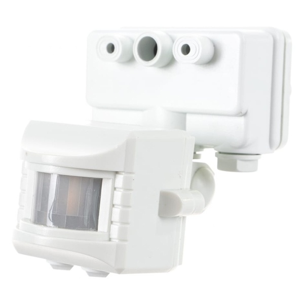 Датчик движения на прожектор TDM ДДПр-01 (белый) 1100Вт, 5-480с, 12м, 5+Лк, 120гр IP44