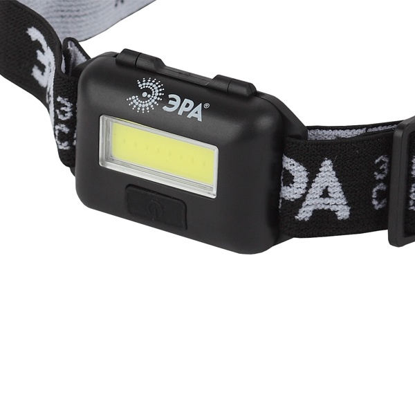 Фонарь налобный ЭРА GB-607 с влагозащитой IP44 3Вт COB Extra, батареи 3хAAA (5056183798338)