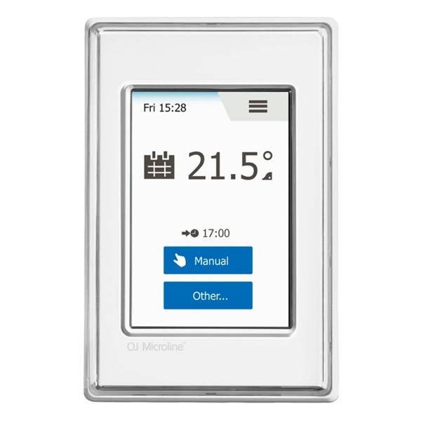 Терморегулятор OJ Electronics сенсорный с двумя датчиками (белый) OCD6-1999-RUP3