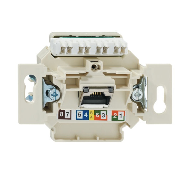 Компьютерная розетка Jung 1-ая 6-й категории UAE неэкранированная механизм