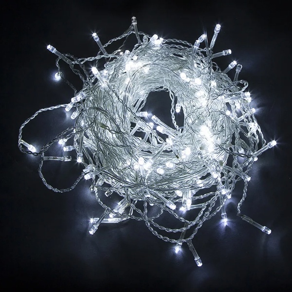 Светодиодная гирлянда Feron CL18 занавес 1,5x1,5м + 3м 230V 5000K, эффект стробов