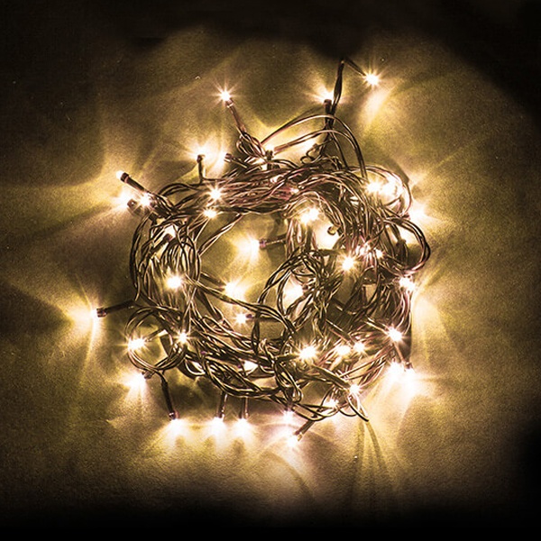 Светодиодная гирлянда Feron CL93 15 веток (5м) + 6м теплый белый c питанием от сети 230V IP44