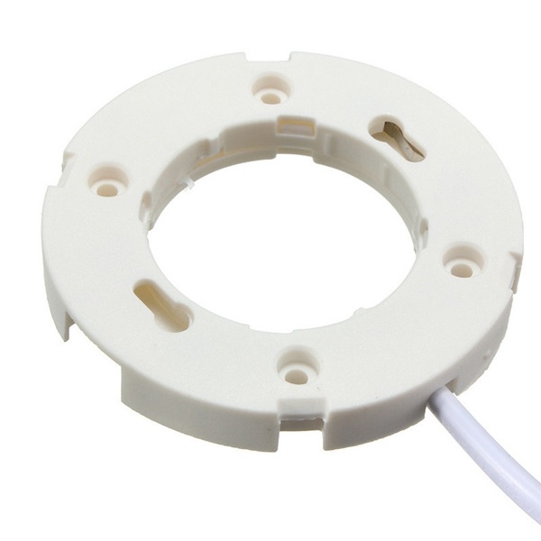 Патрон Feron LH50 GX53 230V огнеупорный белый пластик, размер 75x10mm, длина провода 150mm