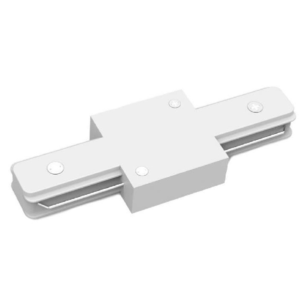 Коннектор Gauss для трековых шинопроводов прямой (I) белый