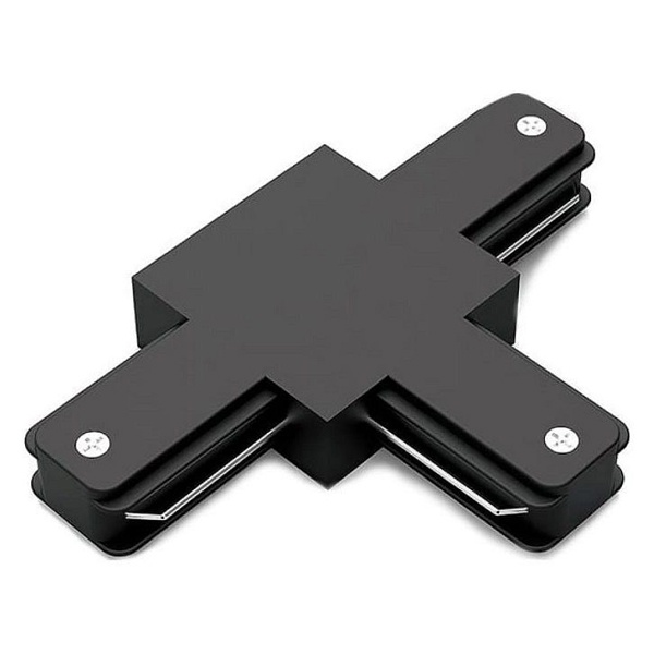 Коннектор Gauss для трековых шинопроводов (T) черный