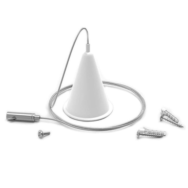 Комплект подвесов для трековых шинопроводов Gauss, цвет белый