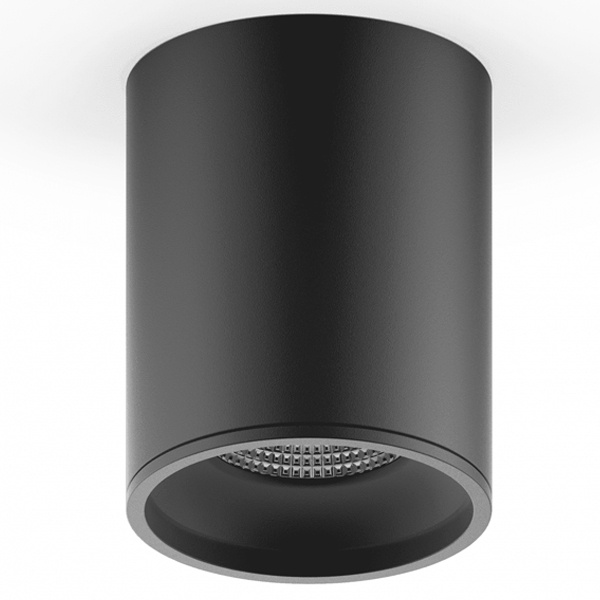 Светильник светодиодный накладной Gauss HD007 12W (черный) 4100K 79x100,920лм