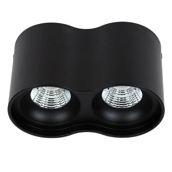 Светильник светодиодный накладной Gauss HD033 24W (черный/черный) 3000K 180x100*100мм