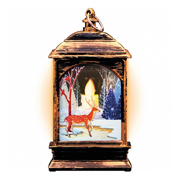 Фонарь Gauss новогодний светодиодный Олененок серия Holiday, 0,1W, тёплый свет, бронза,