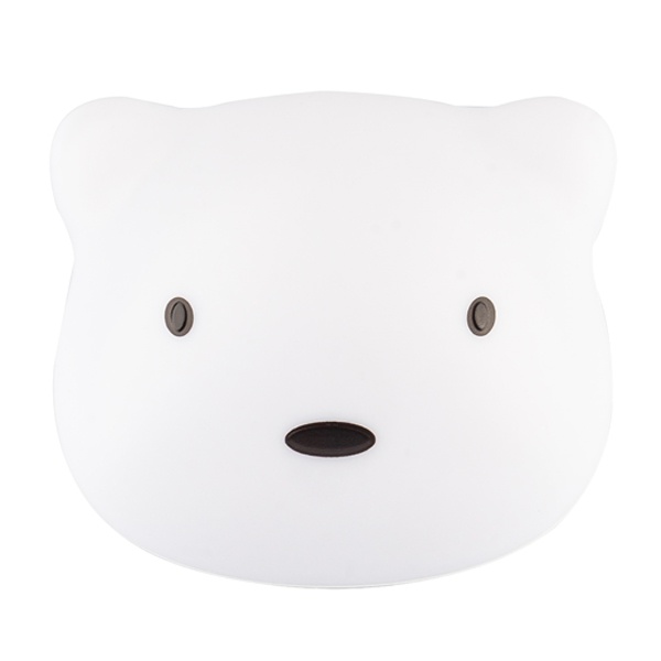 Светильник-ночник ЭРА NLED-465-1W-W Мишка белый аккумуляторный, выбор цвета 3000K, 4500K, 6000K DIM